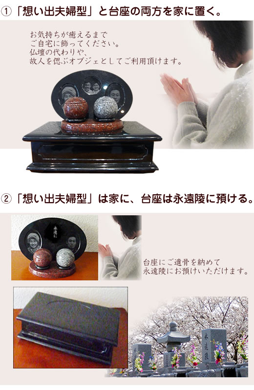 全骨を納めた下部はご自宅に置かれても、永代供養にお預け頂くことも可能です。