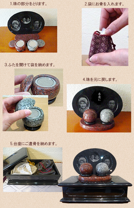 お骨の納め方