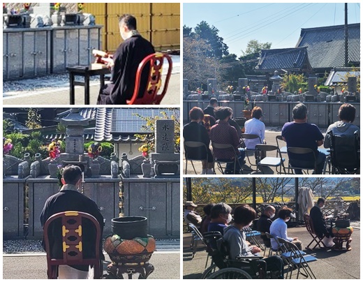 徳行寺　2023年10月　月例法要の様子　