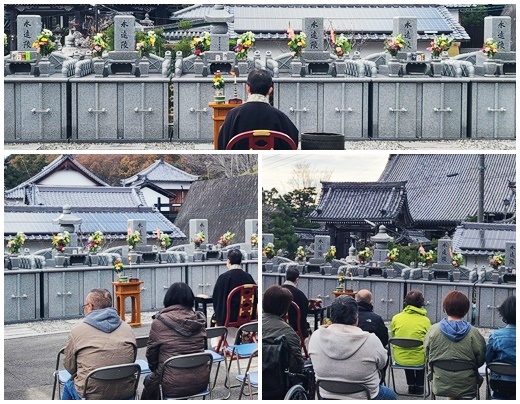 2023年12月3日徳行寺　月例法要の様子　